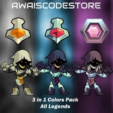 Brawlhalla: 3 in 1 Colors Pack | x70 of Esports v5, v6, Community Colors v2