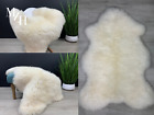 Sheep skin Sheepskin White Genuine Natural Rug Pelt Pet Throw
