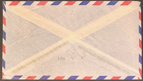 Thailand #358a single use on cover to Great Britain; royalty *d - Picture 2 of 2