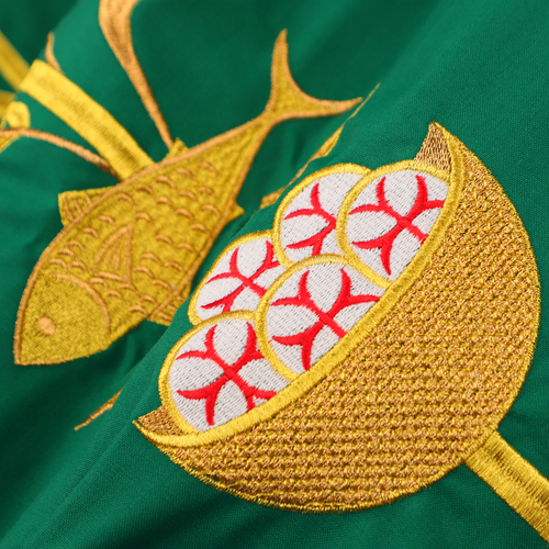 Embroidered Green Gothic Chasuble – Traditional Liturgical Vestment - Picture 3 of 5