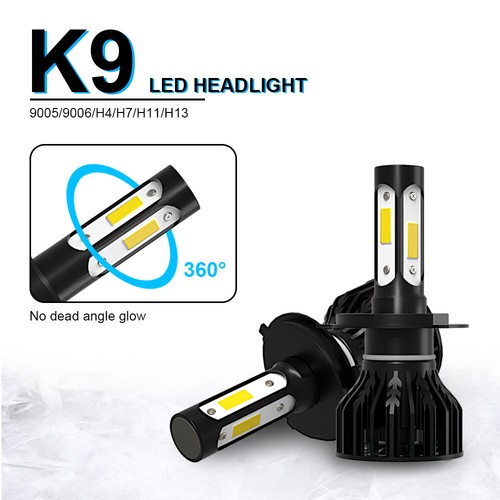 4-SIDE H4 9003 LED Headlight Bulbs Conversion Kit High Low Beam 6000K White 2Pcs - Bild 8 von 17