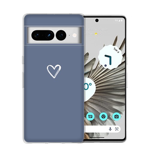 Heart Back Silicone TPU Cover Phone Case For Google Pixel 9 8A 7 6 Pro 6A 5 4A - Bild 40 von 41