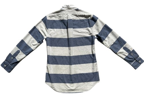 VINEYARD VINES Rugby Shirt Size SMALL Blue Slim Fit Stripe Button Oxford Cotton - Bild 8 von 10