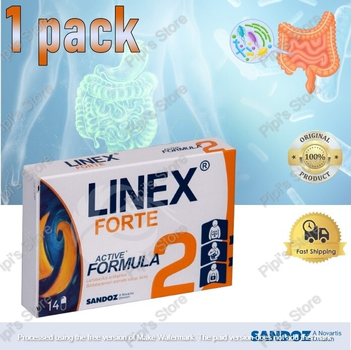 Linex Forte 14 capsules Sandoz Probiotic Synbiotic | eBay Linex Forte 14 capsules Sandoz Probiotic Synbiotic | eBay