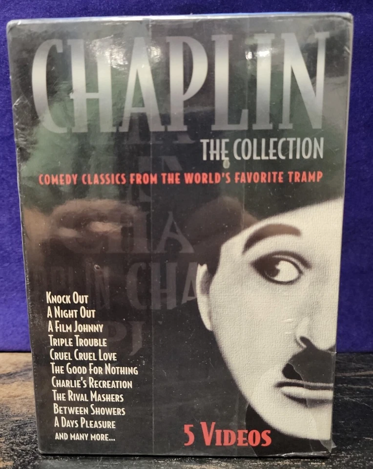 Charlie Chaplin The Collection 5 VHS Tape Box Set 1997 New Sealed Classic Vint. - Image 3 of 4