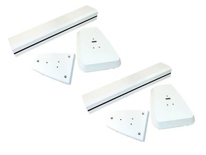 Pair-of-speaker-M-stands-for-Revel-Performa3-M106-amp-M105-Piano-White-READ