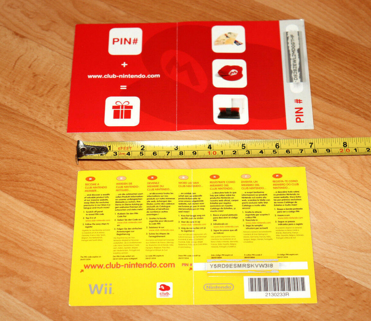 Super Mario All-Stars Mario Sports Mix Club Nintendo VIP Flyer AD Point Card