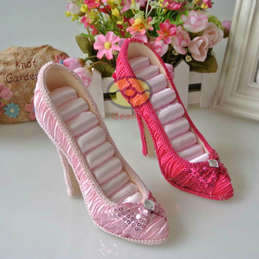 5"tall elegant HighHeel Shoe Jewelry Ring Holder Storage Display