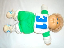Vtg Cabbage Patch doll 1984 Light Brown Hair Blue Eyes Coleco Rare 1 DIMPLE
