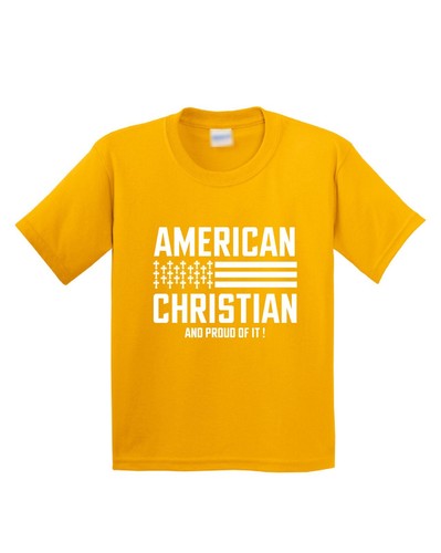 American USA Flag Christian Religious Jesus Faith Grateful Kids T Shirt New Gift - Picture 29 of 45