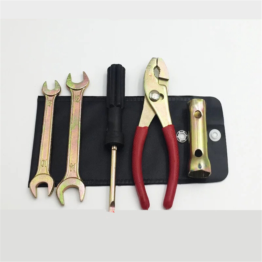 6pcs Motorcycle Repair Tool Kit Universal Aluminum Alloy With Storage