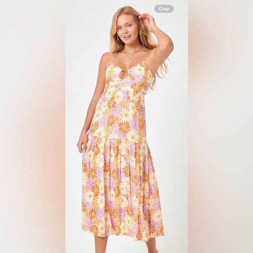 NWT ** L*SPACE Gemma Dress Wavy Daisy Size XL - Picture 3 of 14
