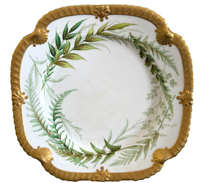 Antique Royal Worcester Hand Painted Porcelain Plate for Richard Briggs, Boston