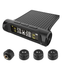 LCD TPMS Tyre Pressure Monitoring System Set Security Alarm Accessories For Car