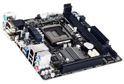 Gigabyte GA-H81N-D2H 1.0 ITX  Mainboard Sockel 1150 i5-4570T, 8GB DDR3 ,Zubehör