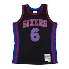 Camiseta deportiva Julius Irving Philadelphia 76ers 1976-77 HWC auténtica recarga Swingman