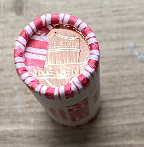Brand New Bank Roll of 2025 No Mint Mark Lincoln Shield One Cent - Picture 3 of 7