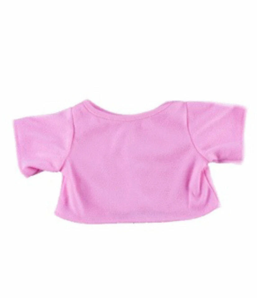 TEDDY MOUNTAIN Rosa T-Shirt Teddybär Kleidung Outfit passt 8" - 10" 20cm Bären und Tieren