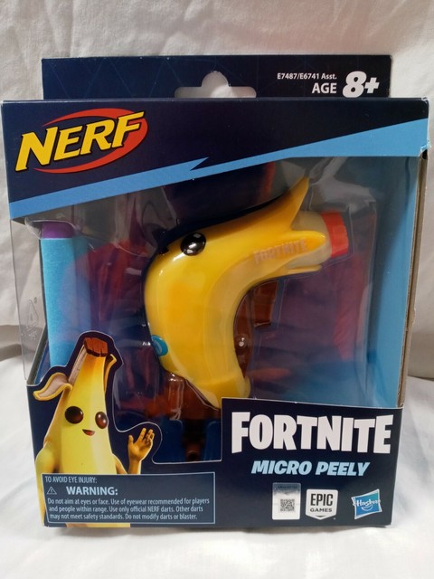 Hasbro NERF X Fortnite Peely Micro Blaster Mini Dart Gun for sale online | eBay