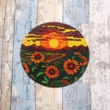 Sunflower Patch Iron-on Applique Decorative Nature Badge Flower Bloom Gardening