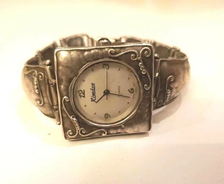 Sterling silver ladies watch sale clearance