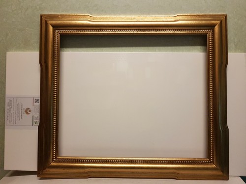Cornice RETTA in legno FOGLIA oro per quadri, foto, stampe poster ITALIANA - Foto 7 di 7