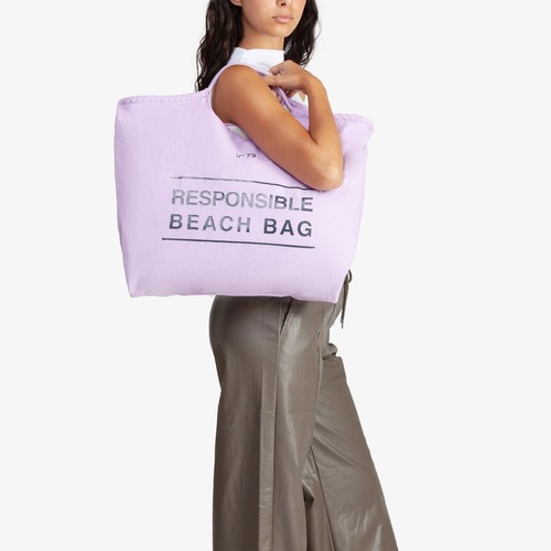 V73 Borsa spalla shopping Donna Lilla Review 73bs8zf01/ - Imagen 4 de 4