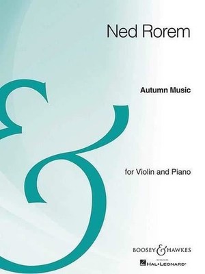 Autumn Music violin and piano Rorem Boosey & Hawkes, New York Saddle-wire stitch