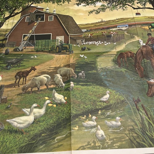 CITY and FARM 1963 Field Enterprises Educational Corporation Picture Poster RARE - Picture 17 of 24
