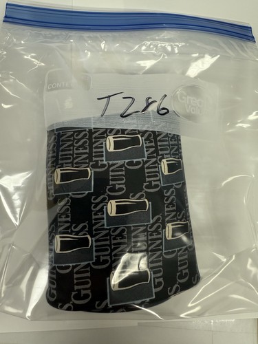 Guinness Bier Krawatte Herren schwarz Seide irisches Craft Beer Logo Muster gebraucht, in einwandfreiem Zustand - Bild 6 von 6