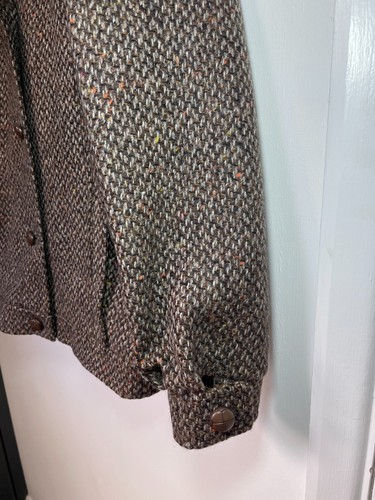 Cappotto giacca vintage Cairngorm marrone 100% lana taglia 10 donna made in England tweed - Foto 4 di 13