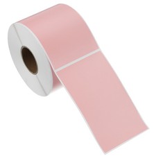 500Pcs Rectangular Color Coding Labels, 5"x3" Labels Sticker Roll, Pink