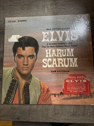 ELVIS PRESLEY Harum Scarum LP 1965 Mono RCA Victor ‎LPM 3468 + Hype + Shrink