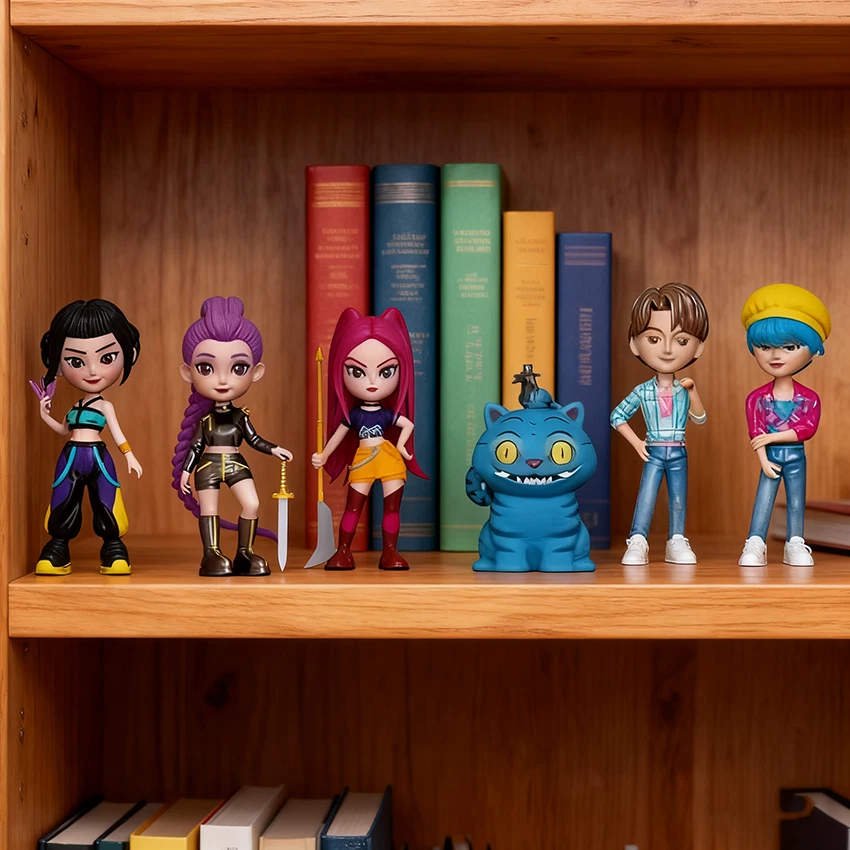 6PCS Kpop Demon Hunters Action Figure Kids Toy Xmas Gift Rumi Mira Zoey Doll PVC - image 3 of 4