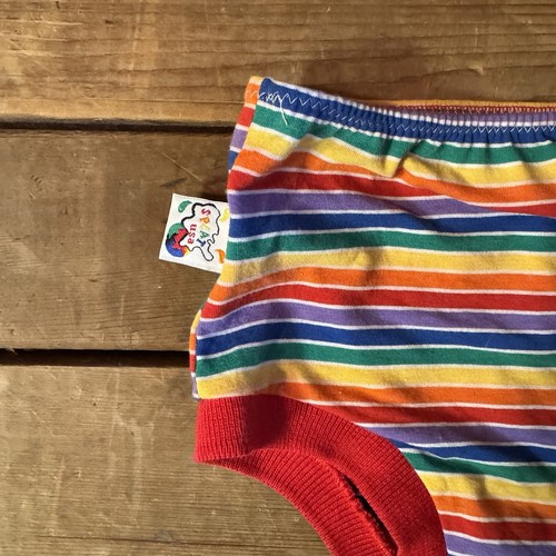 Vintage Made In USA Homemade Rainbow Kids Swimsuit Bikini 6x - Picture 3 of 5