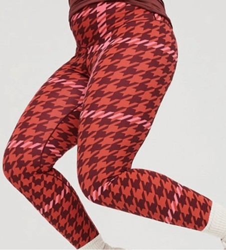 Leggings AERIE OFFLINE Real Me Xtra 7/8 tiro alto estampado Royal Berry talla grande