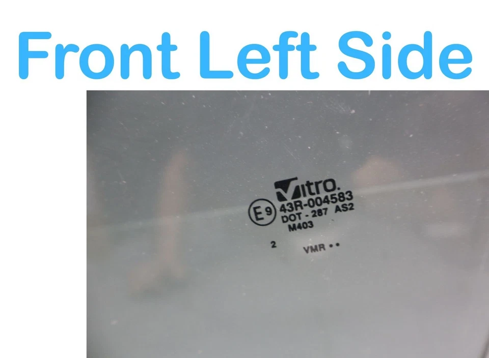 12-19 Land Rover Range Rover Evoque L538 puerta delantera izquierda ventana vidrio OEM Foto 3 de 4