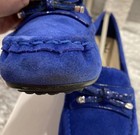 Isaac Mizrahi Live! Sz 8M Blue Suede Moccasin Slip-On Driving Shoes  Audrey  — photo 10