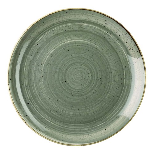 Piatto Piano Stonecast Grigio Porcellana Ø 29 cm Churchill