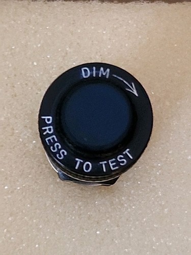 Dialco Blue Press-To-Test Light PN 801-1030-0331-504, MS25041-2, NOS. - Bild 2 von 2