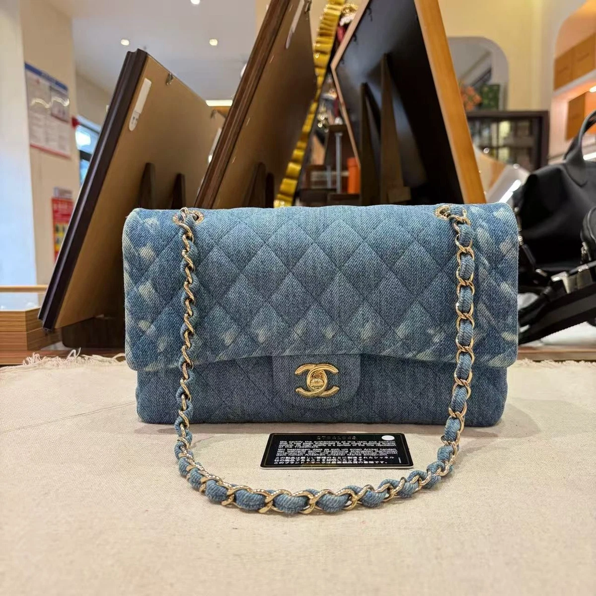 SALE、CHANELヴィンテージ ダークデニム ショルダーバッグ CHANEL Denim Exterior Crossbody Bags & Handbags for Women for sale