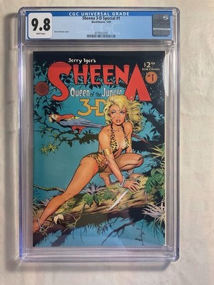 Sheena 3-D Special #1 Dave Stevens Cover CGC 9.8 Blackthorne 1985.