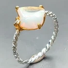 Vintage ring Natural Opal Ring 925 Sterling Silver Size 7.75 /R466239