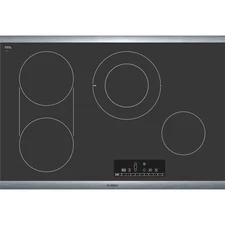 Bosch 800 Series 30-in 4 burners Smooth Surface (Radiant) Black Electric Cooktop