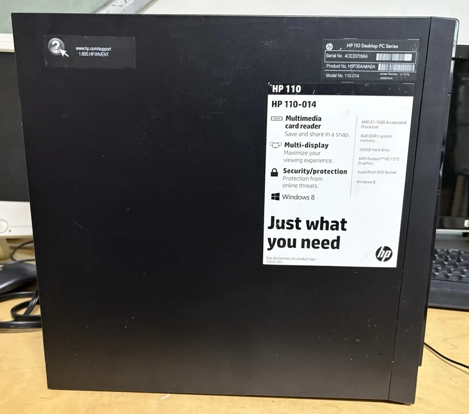 HP 110 Desktop PC Series - Image 3 of 4