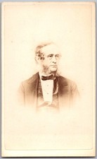 CDV Circa 1860s J. Margetts Old Bearded Man in Suit Kingsland NE