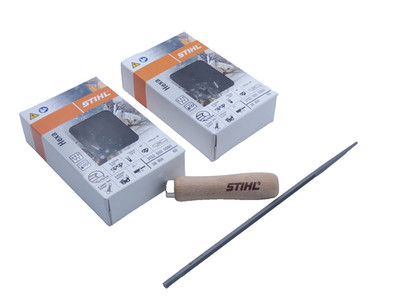 2x Original Säge Kette Stihl HEXA 40 cm 3/8 31320000060 + Feile MS 400 462 500i