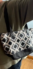 Thirty-One Demi Day Bag Deco Diamond Great For Shopping Casual Wear Neutral
