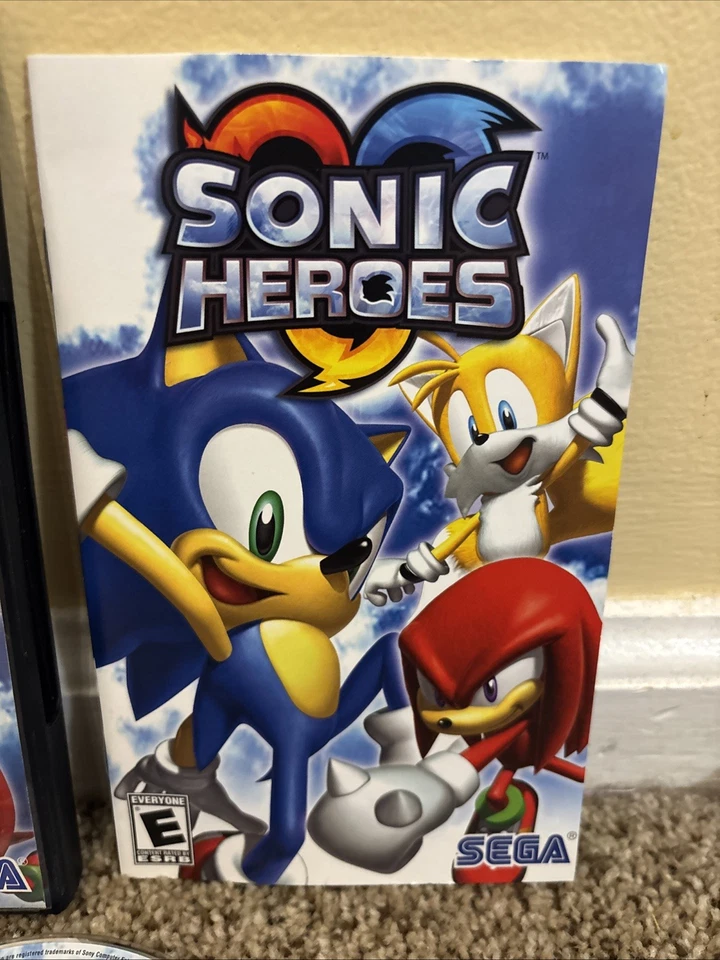 Sony PlayStation 2 PS2 Sonic Heroes Sega Greatest Hits CIB VGC Used Tested! - Image 2 of 4