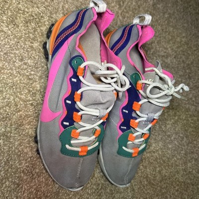 Nike React Element 55 BQ2728-006 Wolf Grey Laser Fuchia Women's Shoes Size 6